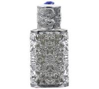 HAPINARY Flacon en Verre de Parfum Vide 3ml et Alliage Argenté | Échantillon de Parfum, Flacon D’arôme, Design Simple et Élégant, Finition Soignée