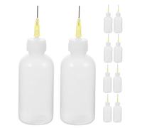 HAPINARY Flacon Souple à Aiguille 50cc pour Glaçure de Poterie, Lot de 10 Bouteilles en Plastique, Outil Multi-usage Facile à Nettoyer pour Amateurs de Poterie et Travaux DIY