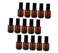 HAPINARY Flacons de vernis à cylindriques en verre 15 ml Flacons vides Brosse Anti-fuite Sans danger pour les soins des