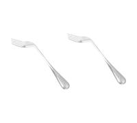 HAPINARY Fourchette D'Alimentation 2 Pièces, Fourchette Coudée Pour Patients, Fourchette Coudée En Métal, Fourchette Coudée Auxiliaire Pour Vaisselle, Fourchette Légère, Fourchette