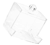 HAPINARY Gamelle Automatique pour Poulets Rutin en Acrylique Transparent Fixation par Vis Mangeoire Anti-Étourneaux Multi-Usages pour Poules et Petits Oiseaux Distributeur de Nourriture