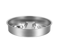 HAPINARY Gamelle Lente en Acier Inoxydable Antidérapante Plaque à Lécher pour Chien et Chat, Bol Mangeoire Lente pour Chiots, Bol Métal Solide pour Alimentation Contrôlée et Prévention