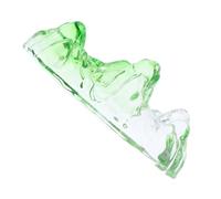 HAPINARY Glass Paperweight With Mountain Design Calligraphy Brush Rest Stand For Artists Multipurpose Pen Holder For Art Supplies And Chinese Calligraphy Practice