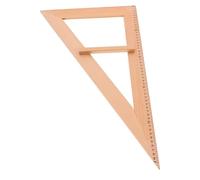 HAPINARY Grande Règle D’Enseignement En Bois Équerre Triangle Avec Poignée Outil De Mesure Pour Cours De Géométrie Aides Pédagogiques 20.47In 1 Pièce