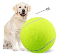 HAPINARY Grosse Balle De Tennis Gonflable pour Chiens Jouet Et Durable pour Activités Extérieures Et Plage