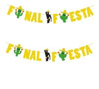 HAPINARY Guirlande de Fête à Paillettes Drapeaux Cactus Banderole Suspendue pour Décoration Carnaval Mexicain Bannière de Fête 1 Pièce pour Décoration Cocktail Thème