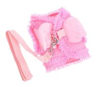 HAPINARY Harnais pour Animaux Sangle de Poitrine pour Chien Ange Rose L en Polyester, Léger, Confortable, Facile à Nettoyer, Protège-Poitrine pour Chien et Animal de Compagnie