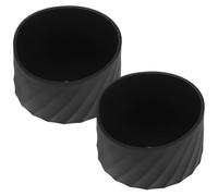 HAPINARY Housses en Silicone Antidérapantes Noir Lot de 2 Protection du Fond Chocs pour Bouteille d'eau pour Usage Quotidien et Activités Extérieures