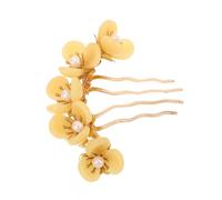 HAPINARY Joli Peigne à Cheveux Jade avec Fleur Vintage Épingle Latérale et Mariages Fêtes et Raffinées