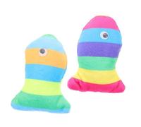 HAPINARY Jouet à mâcher pour Chat 2 pièces Jouets interactifs pour Chat Jouets Amusants Jouet pour Chat taquin Jouet de modélisation de Poisson de Dessin animé