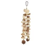 HAPINARY Jouet à Mâcher pour Oiseaux Accessoire Suspendu pour Perroquets Et Perruches Décoration Naturelle De Cage à Oiseaux pour Éveiller Intelligence Et Offrir Un Divertissement