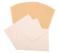 HAPINARY Kit à Lettres et Enveloppes, Ensemble de Papeterie Vintage Papier Épais et Texture Agréable, Finition Soignée, pour Écrire des Lettres, Notes ou Poèmes