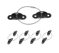 HAPINARY Kit Anti-basculement Meuble Fixation Murale Sécurité pour Armoire Étagère 5 Sets Acier Inoxydable Anti-tip