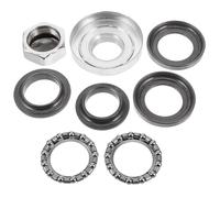 HAPINARY Kit de 7 Roulements de Direction pour Mini Motos Tout-Usage 110-125Cc Jeu de Butée en Acier Résistant Accessoire Moto Compatible Support Interne pour Direction Précise