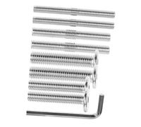 HAPINARY Kit de Boulons Filetés Plats Acier Double Tête avec Clé pour Poteau Griffoir Chat de Rechange et Durables pour Assemblage Sécurisé