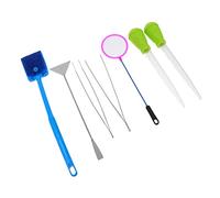HAPINARY Kit De Gravier pour Aquarium Ensemble Doutils 7 en 1 pour Gratter Entretien des Plantes Couleur Aléatoire