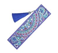 HAPINARY Kit de Marque-page faire Soi-même en Diamant avec Pompon, Motif Floral, Perles Scintillantes, Bricolage Loisirs Créatifs, Présent Manuel pour Tout Âge, Décoration Bureau