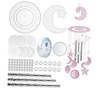 HAPINARY Kit de Moules Silicone Réutilisables pour Carillons Éoliens Soi-même, Flexible et Adapté aux Loisirs Créatifs DIY, 1 Set Complet pour Fabrication Artisanale