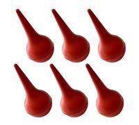 HAPINARY Kit de Nettoyage 6pcs Poires en Caoutchouc Rouge pour Bébé et Parents, Outil de Lavage Nez et Oreilles Fonction Aspiration et Nettoyage