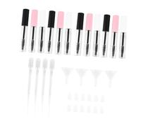 HAPINARY Kit De Tubes De Mascara 32 Pièces Capacité De 10 Ml 12 Tubes Vides 12 Bouchons 4 Entonnoirs 4 Compte-gouttes Facile À Utiliser Couleurs Aléatoires
