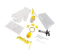HAPINARY Kit Entretien vélo Frein VTT hydraulique 1 Set Outil de Lubrification Portable résistant à l'huile en Tissu Compatible avec Shimano pour réparation Freins à Disque