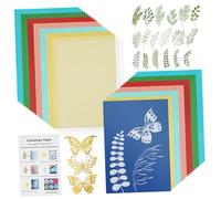 HAPINARY Kit Impression Solaire Cyanotype Papier Naturel Pinces pour Tirages Manuels Papier Artisanal pour et Peinture Traditionnelle