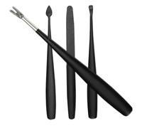 HAPINARY Kit Manucure Professionnel Acier Inoxydable Coupe Cuticules Repousse Peaux Mortes à Ongles Outils Multifonctions pour Soin des Ongles