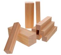 HAPINARY Lot de 10 Blocs de Bois à Sculpter en Tilleul, Surface Lisse, Peu de Textures, pour Cours D'artisanat sur Bois et Exercices de Sculpture