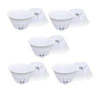 HAPINARY Lot de 10 Bouchons de Toilette en Caoutchouc Blanc Taille Petite 75-89 CM Anti-Odeurs Adapté pour Salle de Bain Protection Hygiénique