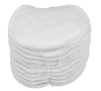 HAPINARY Lot De 10 Coussinets D’allaitement Réutilisables En Coton 12 Couches, Lavables Et Absorbants, Blancs, Prévention Des Fuites, Confortables Pour Grossesse Et Allaitement, Soins Maternels