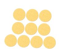 HAPINARY Lot De 10 Éponges à Maquillage Rondes 80 Mm 10 Mm D’épaisseur En Cellulose Naturelles Pour Nettoyage Et Démaquillage Visage Peau Sensible