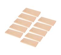 HAPINARY Lot de 10 Planches en Bois de Pin Rectangulaires 4x10 Cm pour Bricolage DIY Garçon et Filles, Naturel, Multi-usages, Projets Scolaires et Modélisme, Créations Artisanales et Loisirs Créatifs