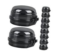 HAPINARY Lot de 10 Protections Transparentes de Boutons de Cuisinière à Gaz en Plastique Verrous de Sécurité pour Brûleurs de Four Protection Garçon et Filles Cuisine et Four