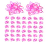 HAPINARY Lot de 100 Mini Nœuds Argentés en Forme D'Étoile pour De, Grands Nœuds pour, Petits Nœuds Miniatures pour L'Artisanat, Nœuds À Cordon De Serrage