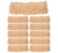 HAPINARY Lot de 12 Bottes De Paille pour Toiture De Chaume Décorative Mini-Cabane en Paille Diorama en Chaume Artificiel Toit Miniature Modèle Réduit De Toit Kaki