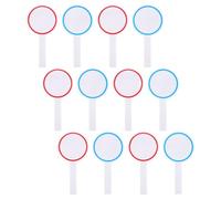HAPINARY Lot de 12 Tableau de Score réutilisable effaçable, Tableau Blanc Portable à Main, Panneau du Juge Vierge, pour présentations et Jeux