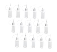 HAPINARY Lot De 15 Flacons Souples À Embout De Précision Pour Colle Peinture Applicateur Métallique Anti-fuite
