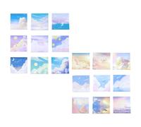 HAPINARY Lot de 18 Blocs-Notes Autocollants DIY Motifs Étoiles Papier 6 Designs Assortis Notes Mémo Portables pour Bureau École et Maison Fournitures de Papeterie Pratique