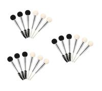 HAPINARY Lot De 18 Pinceaux De Maquillage, Applicateurs D'Ombres À Paupières, Pinceaux À Sourcils Réutilisables, Micro-Tiges Pour Extensions De Cils, Poudre Fixatrice, Pinceaux De