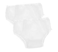 HAPINARY Lot de 2 Culottes Imperméables en Eva Lavables pour Adultes, Couche Réutilisable Anti-fuites, Taille L Blanche, Protection en Santé à Domicile pour Personnes Âgées et Infirmes