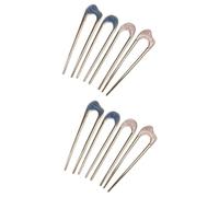 HAPINARY Lot De 2 Épingles À Cheveux En Forme De U Accessoires De Coiffure Tendance Pour Femmes Fourchettes À Cheveux Bâtons Supports À Chignon 4 Pièces X 2