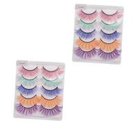 HAPINARY Lot De 2 Faux Réutilisables Légers Et Doux Extensions De Œil De Chat 5 Paires X 2