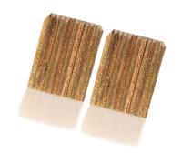 HAPINARY Lot de 2 Pinceaux Soft en Bambou avec Poils Doux pour Peinture Aquarelle et Poterie, Pinceaux à Lavis Polyvalents pour Artistes, Adaptés au Dessin, Émaillage et Peinture