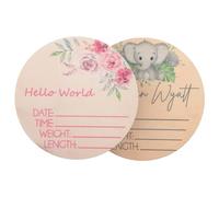 HAPINARY Lot De 2 Plaques Décoratives Avec Logo Pour L'Arrivée D'Un Bébé À L'Hôpital, Pour Le Nom Et La Naissance D'Un Bébé, Pour L'Annonce D'Un Nouveau-Né À L'Hôpital