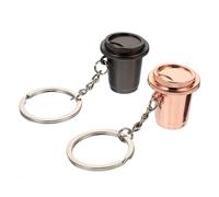 HAPINARY Lot de 2 Porte-clés Miniatures 3d en Fer Créatifs et Originaux, Accessoires Clés Compacts pour Présents et Anniversaires