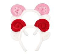 HAPINARY Lot de 2 serre-têtes oreilles de mouton en peluche - Serre-tête oreilles d'agneau duveteuses, idéal pour un cadeau d'anniversaire ou un déguisement animal pour Mardi Gras ou