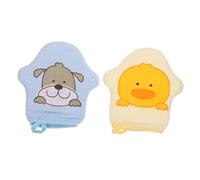 HAPINARY Lot De 2 Serviettes Exfoliantes Bain Bébé En Coton, Légères Et Élastiques, Motifs, Accroche Murale Pratique, Pour Bain Quotidien Des -nés Et Nourrissons