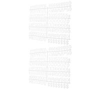 HAPINARY Lot de 2 Tableaux de Lettres en Feutrine Lettres, Chiffres et Symboles en Plastique, Alphabet Interchangeable pour Tableau D'affichage Mural, Facile à Nettoyer, Décoration