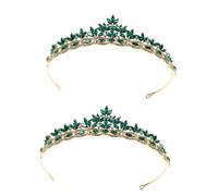HAPINARY Lot De 2 -Têtes Couronne En Cristal Pour Cheveux De Reine, Coiffure De Mariage, Coiffure De Mariée, Bandeau À Strass, Bandeau De Mariage, Décorations Pour Cheveux De Fille