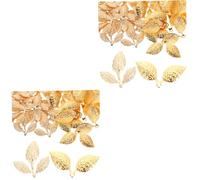 HAPINARY Lot De 200 Boucles D'Oreilles Rétro En Forme De Feuille, Accessoires De Bijoux Vintage, Kit De Fabrication De Colliers, Petites Breloques Mignonnes Pour La Fabrication De Bijoux,